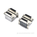 DVI デュアルポート コネクタ メス ライトアングル DIP